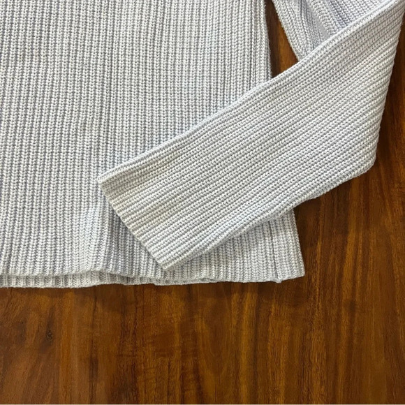 French Connection Mozart Crop Mock Turtleneck Sweater Light Blue size large - Picture 6 of 11